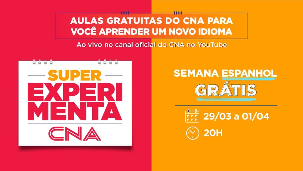 CNA promove aulas ao vivo gratuitas de espanhol