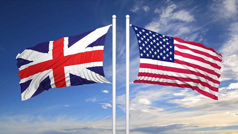 Entenda as diferenças entre inglês britânico e norte-americano