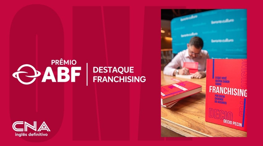 Livro de Decio Pecin, CEO da rede CNA Idiomas, conquista prêmio na ABF
