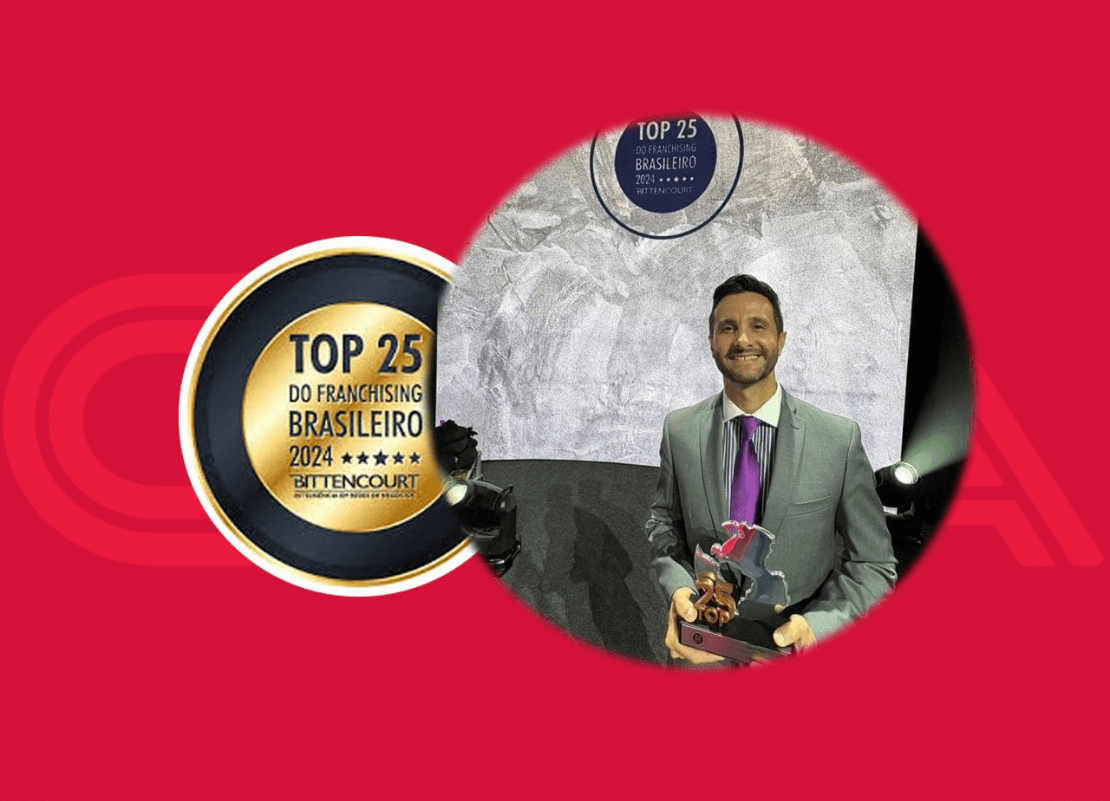 CNA é premiado como uma das franquias mais ousadas do Brasil pelo TOP 25 Franchising Brasileiro