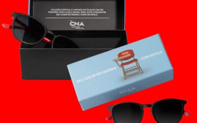 Parceria entre CNA e Chilli Beans presenteia alunos com óculos customizados